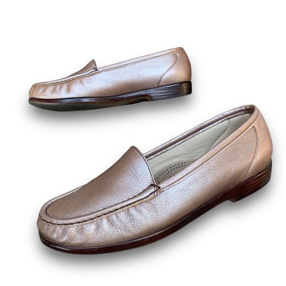 SAS Tripad Comfort pewter Penny Loafers Slip on Everyday Leather Women’s size 9 - Picture 2 of 15